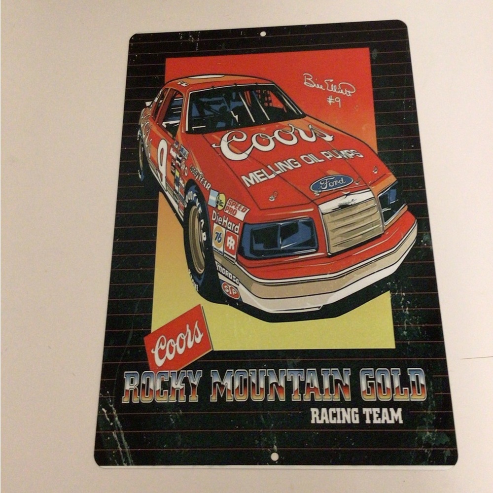 Coors Rocky Mountain Gold Racing Team Car beer sign
